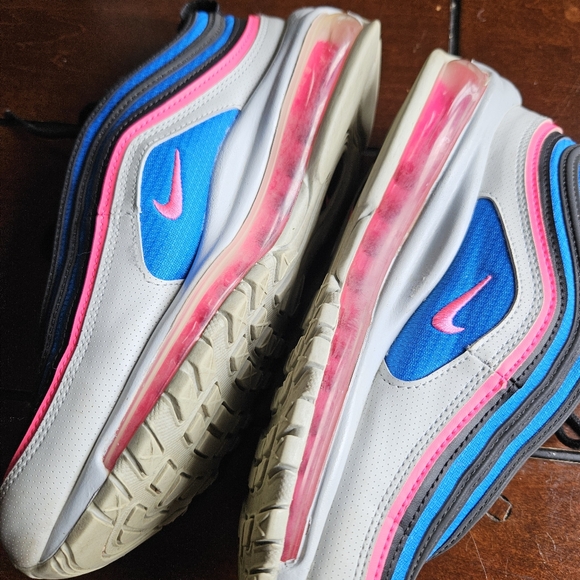 Nike Air Max 97 - Miami - Size 6Y KIDS Bkue/Pink - Picture 3 of 8